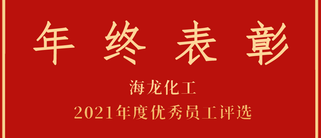 <strong>表彰！海龍化工2021年度優(yōu)秀員工優(yōu)秀部門(mén)評(píng)選</strong>